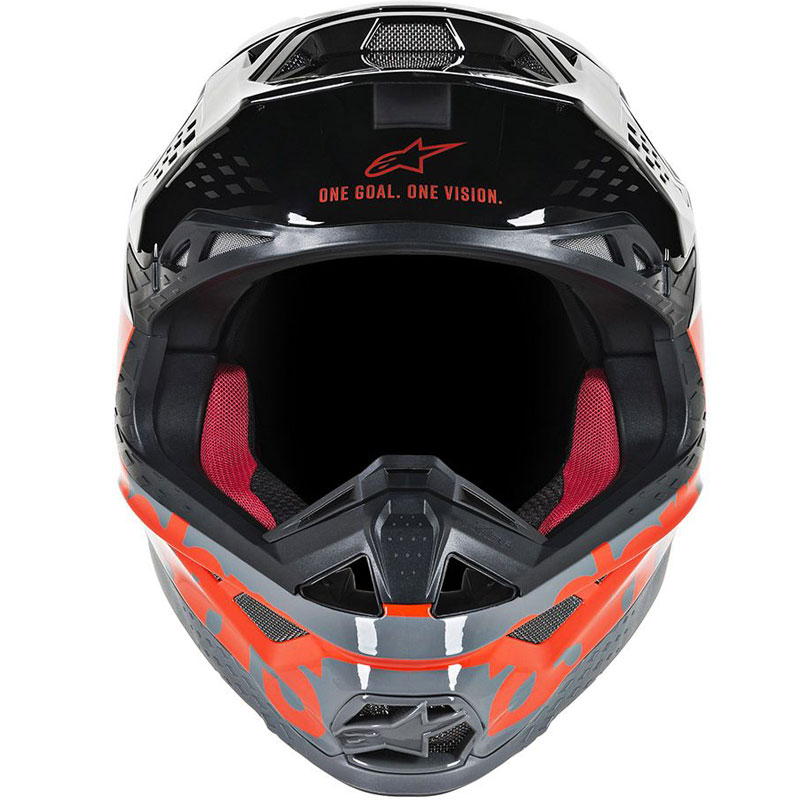 Alpinestars Unisex-Adult S.Tech S-M8 Radium Helmet Red/Black/Grey Md Multi, one_size Alpinestars Unisex-Adult S.Tech S-M8 Radium Helmet Red/Black/Grey Md Multi, one_size